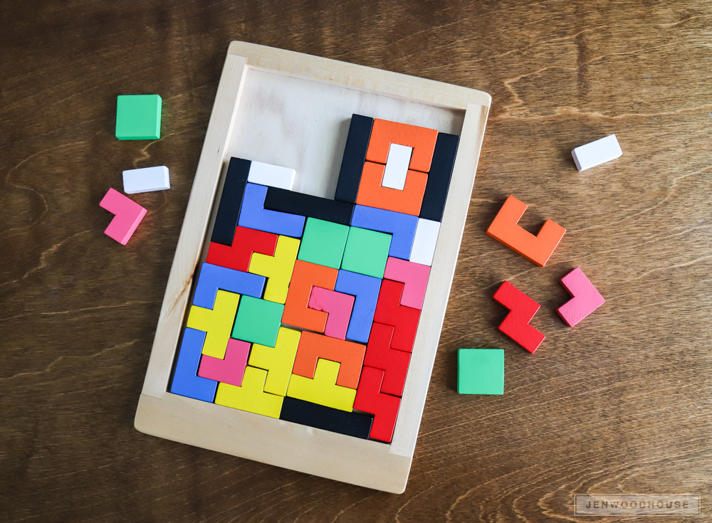 tetris puzzle DIY