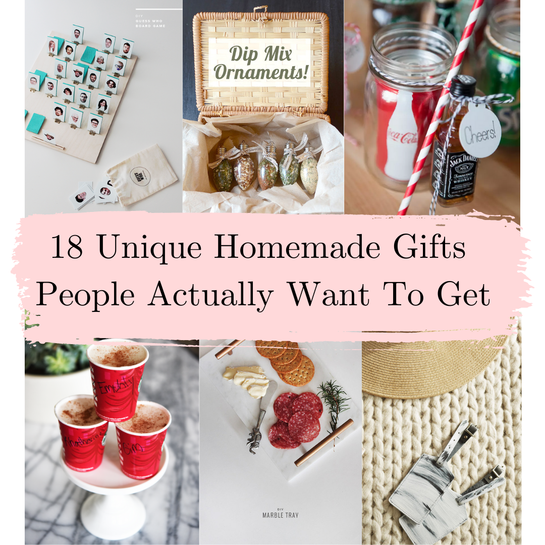 18 unique homemade gifts