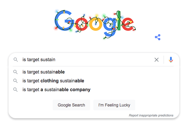 is target sustainable for conscious clothing purchases