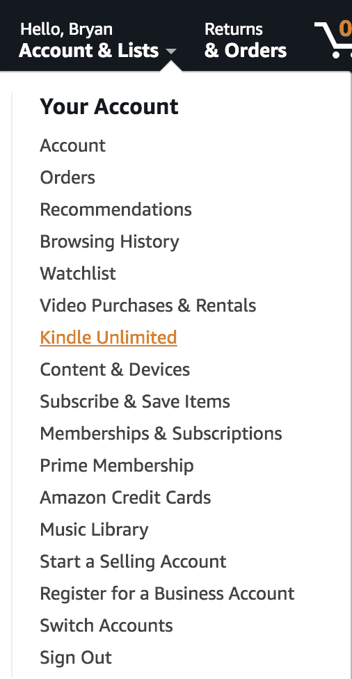 Kindle Unlimited Account