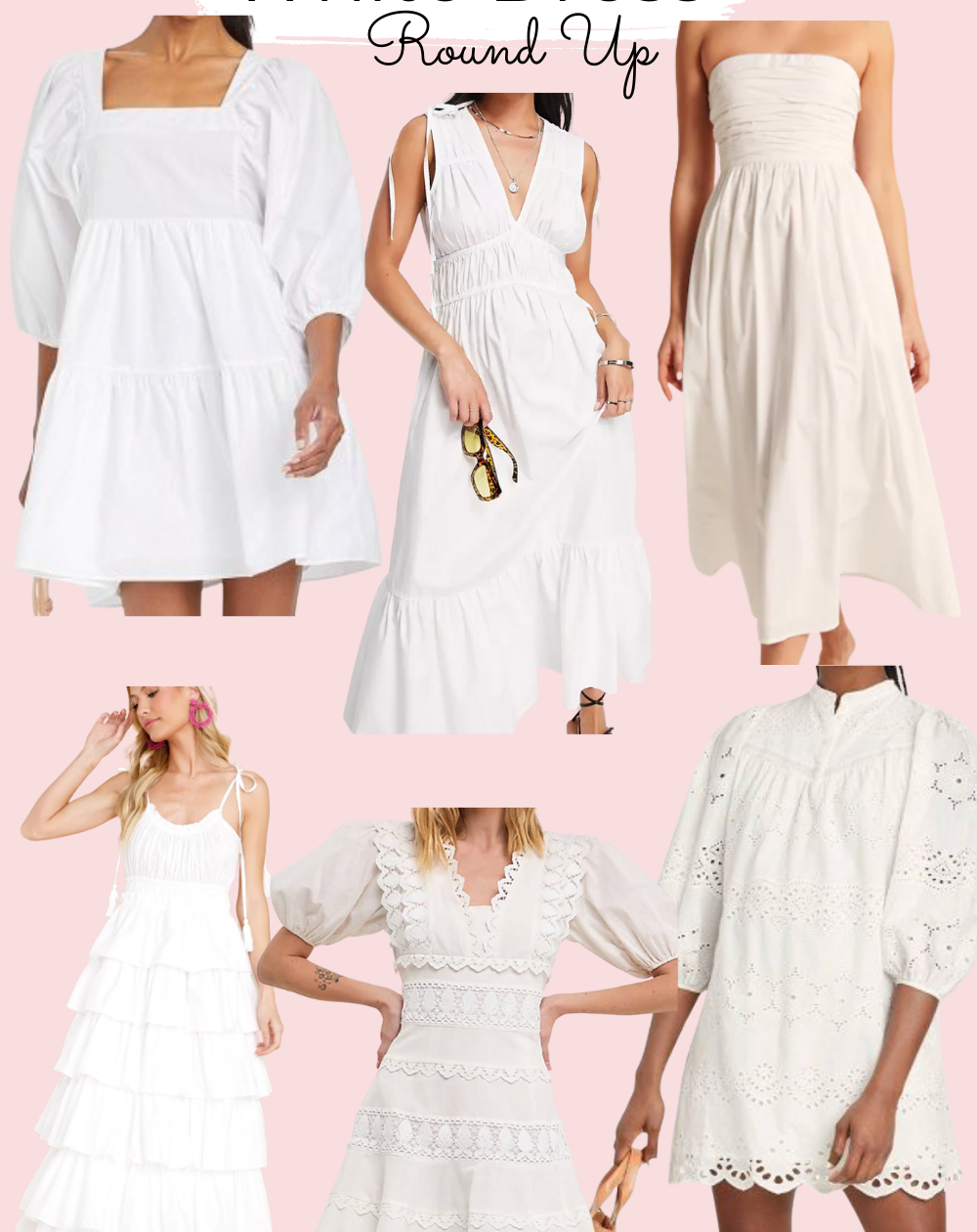 affordable white summer dresses