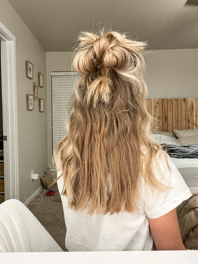 half up half down hair