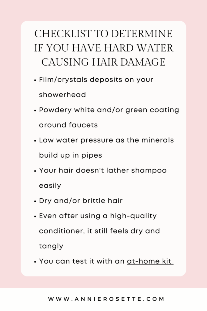 hard water hair damage